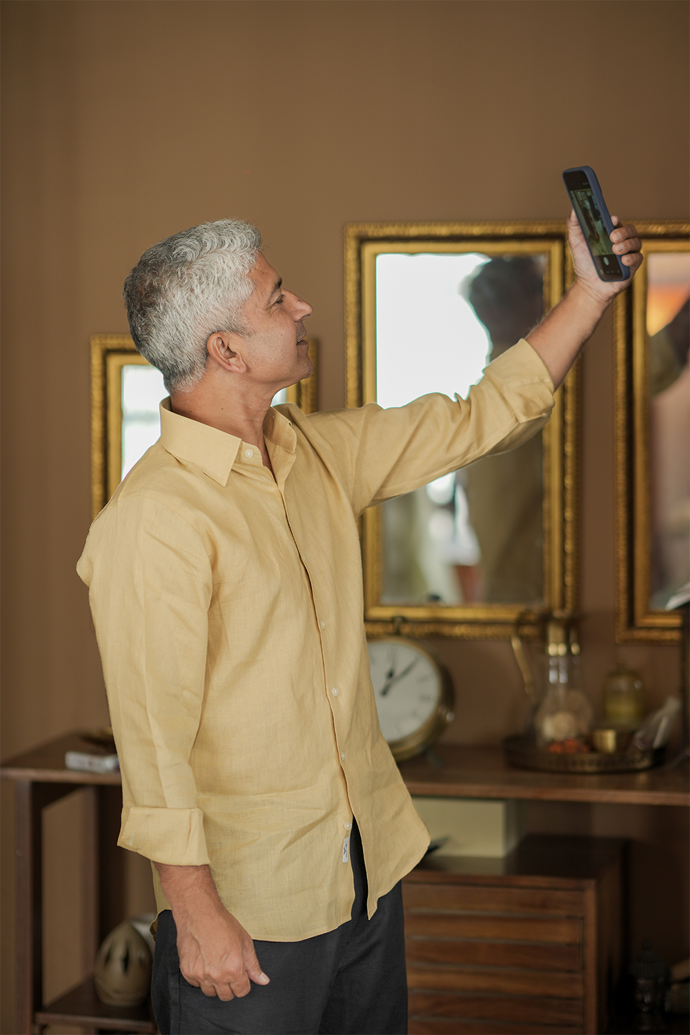 Muted Mustard Linen Shirt