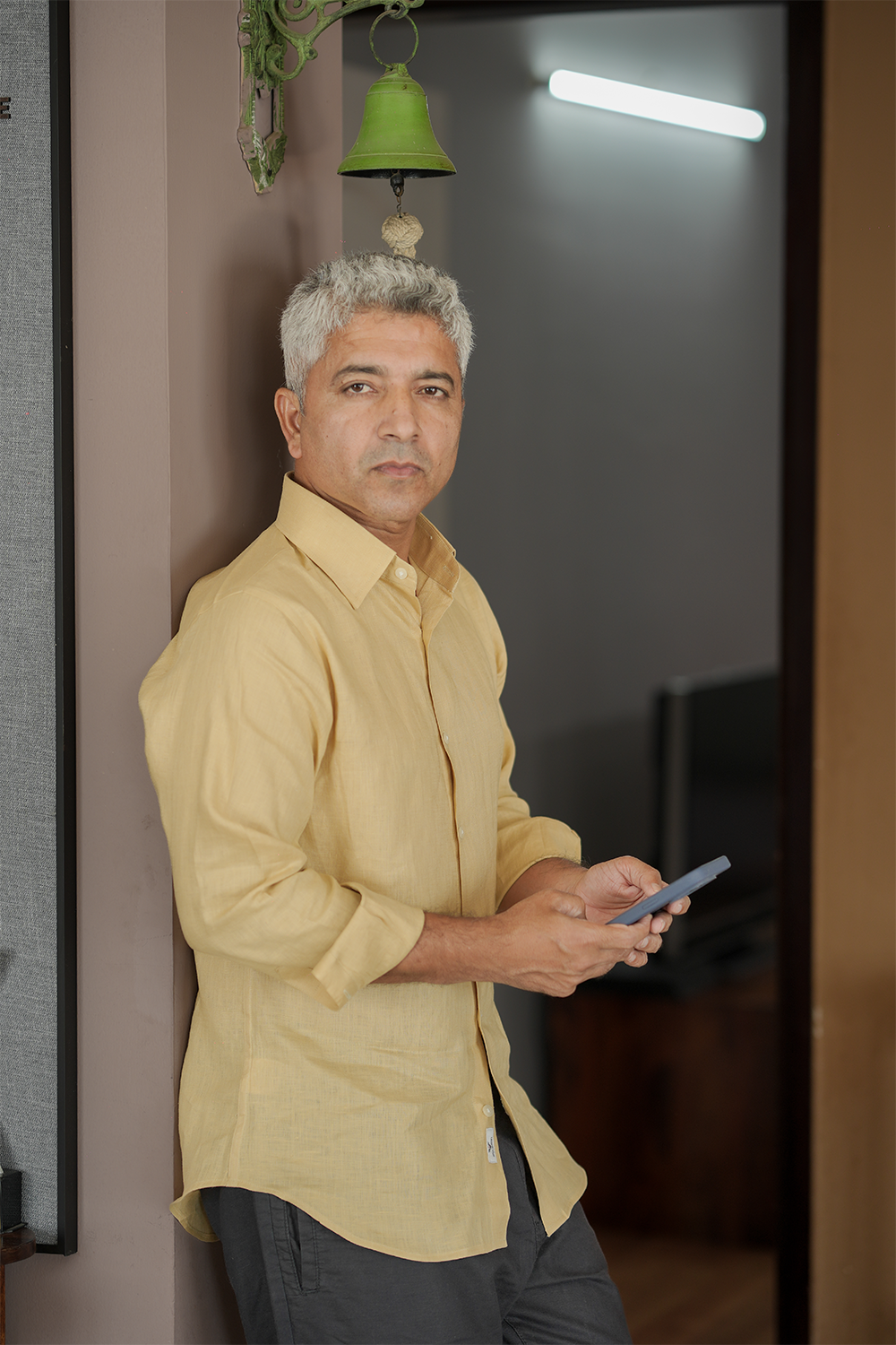 Muted Mustard Linen Shirt