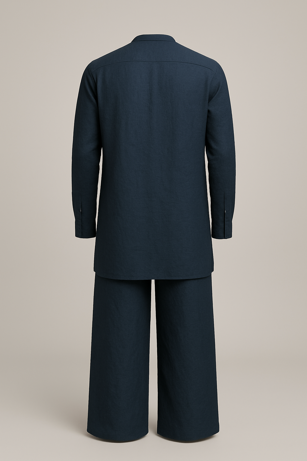 Linen Pathani Kurta with Palazzo Set