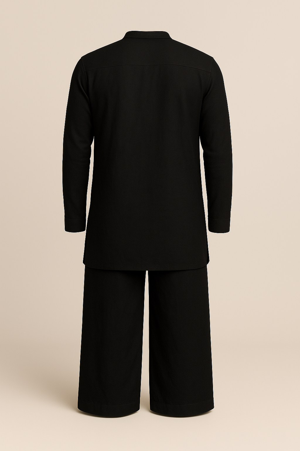 Linen Pathani Kurta with Palazzo Set