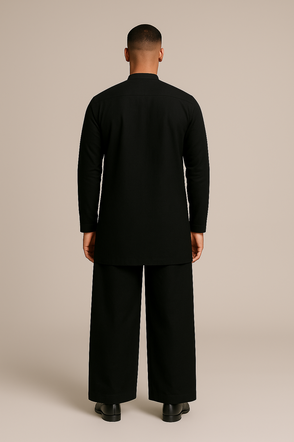 Linen Pathani Kurta with Palazzo Set