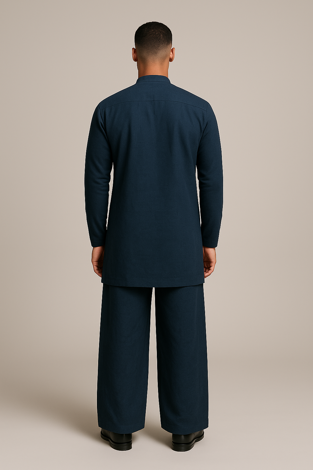 Linen Pathani Kurta with Palazzo Set