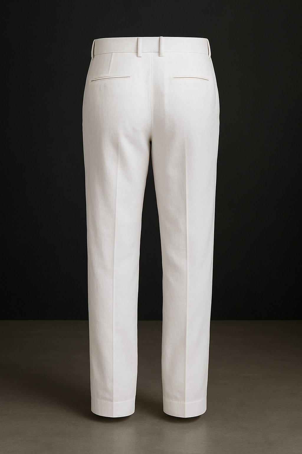 Embroidered Cotton Linen Zipper Shirt with White trouser