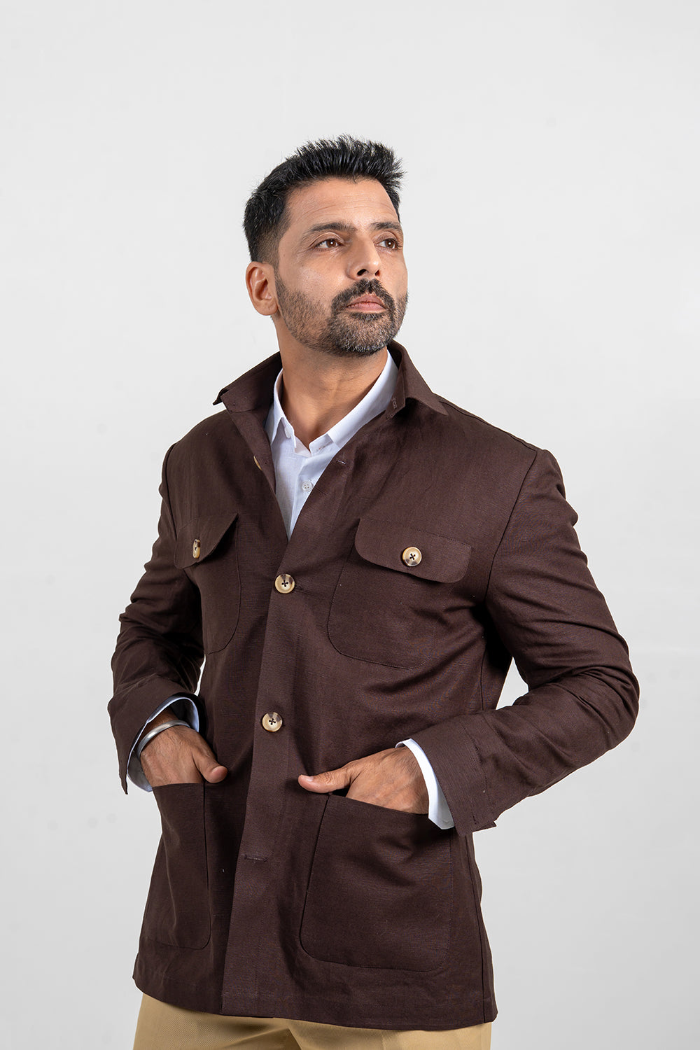 Four Pocket Linen Jacket