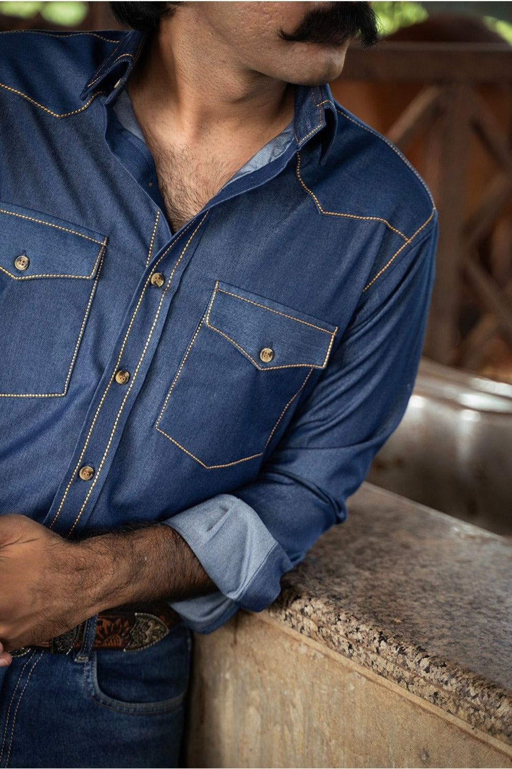 Heritage Stitch Denim Shirt