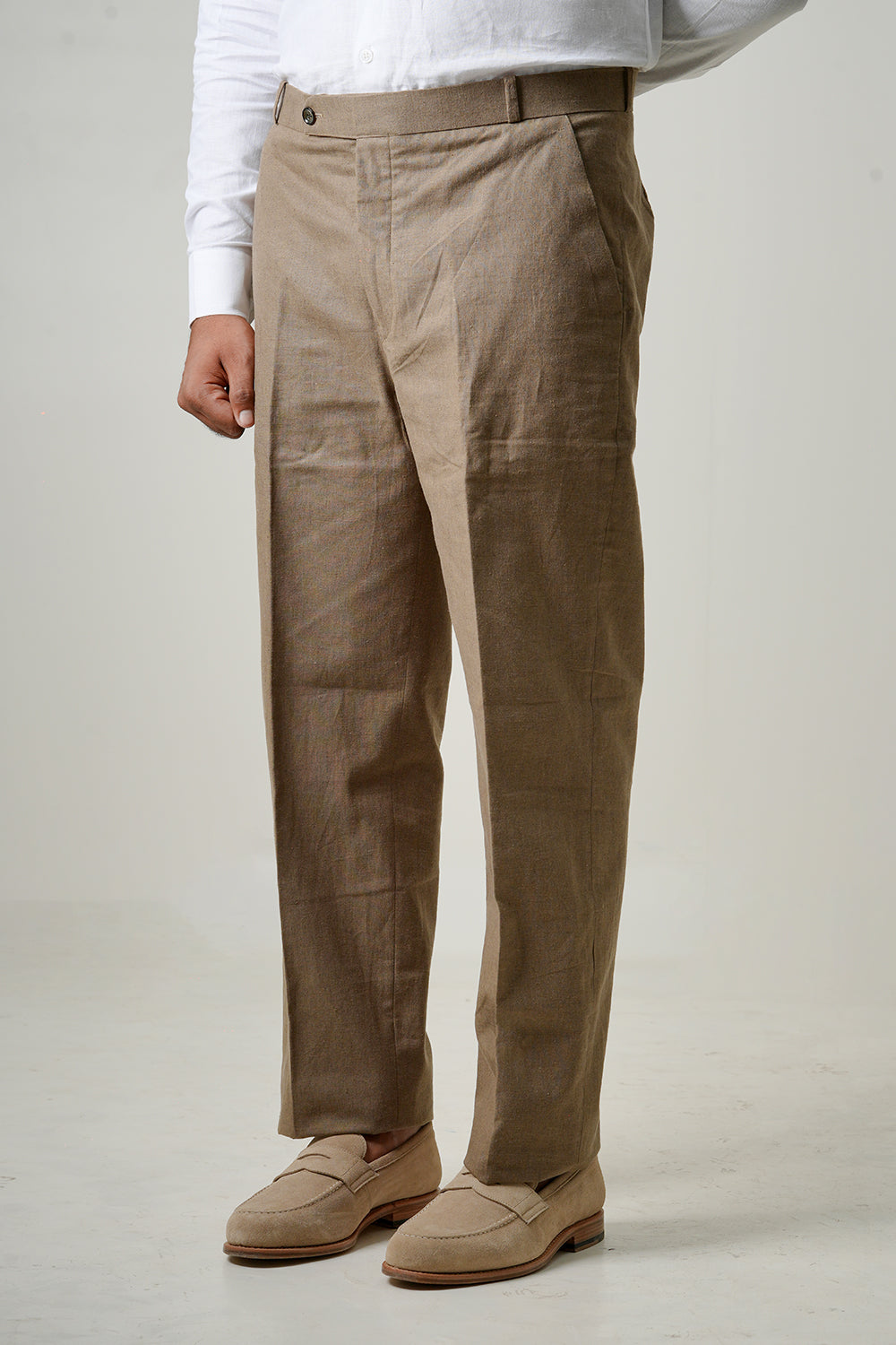 Sand Beige Linen Pants
