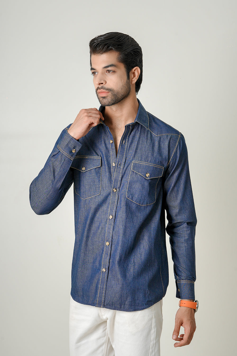 Heritage Stitch Denim Shirt