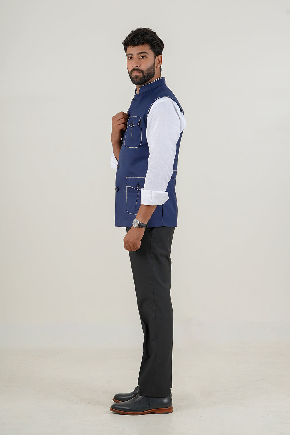 Royal Blue Nehru Jacket