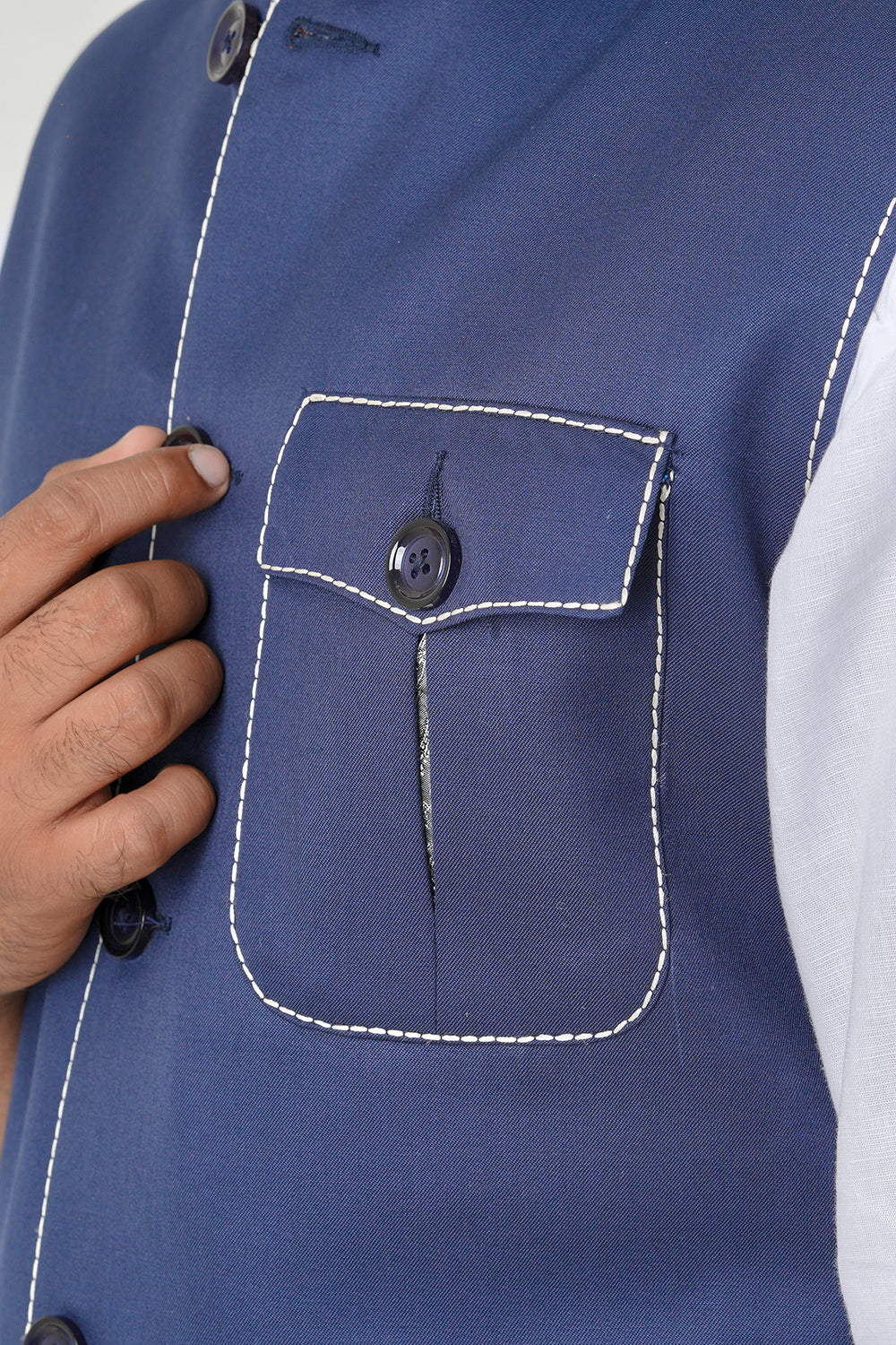 Royal Blue Nehru Jacket