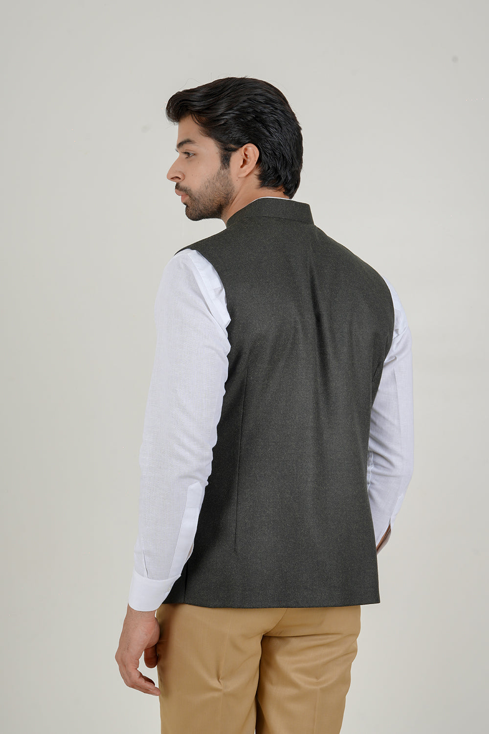Deep Green Nehru Jacket