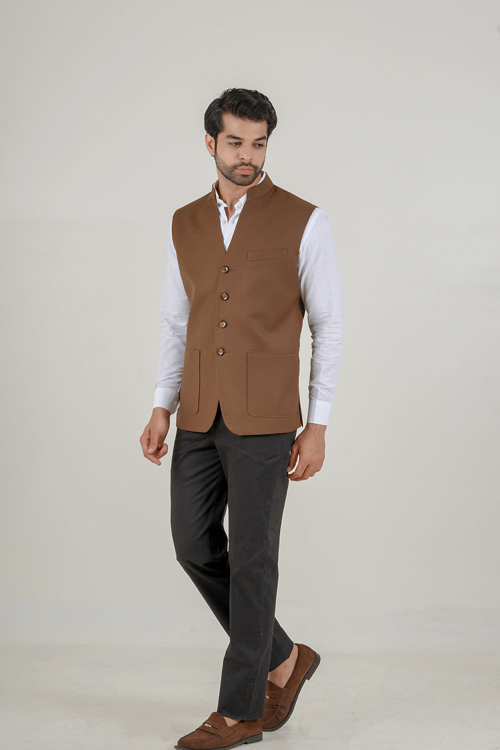 Classic Brown Nehru Jacket