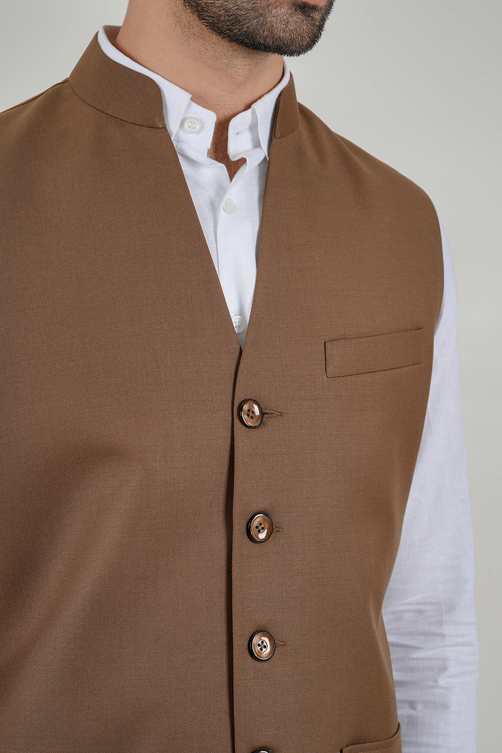 Classic Brown Nehru Jacket