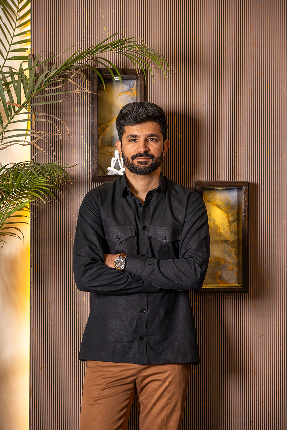 Black Two-Pocket Hunting Shirt
