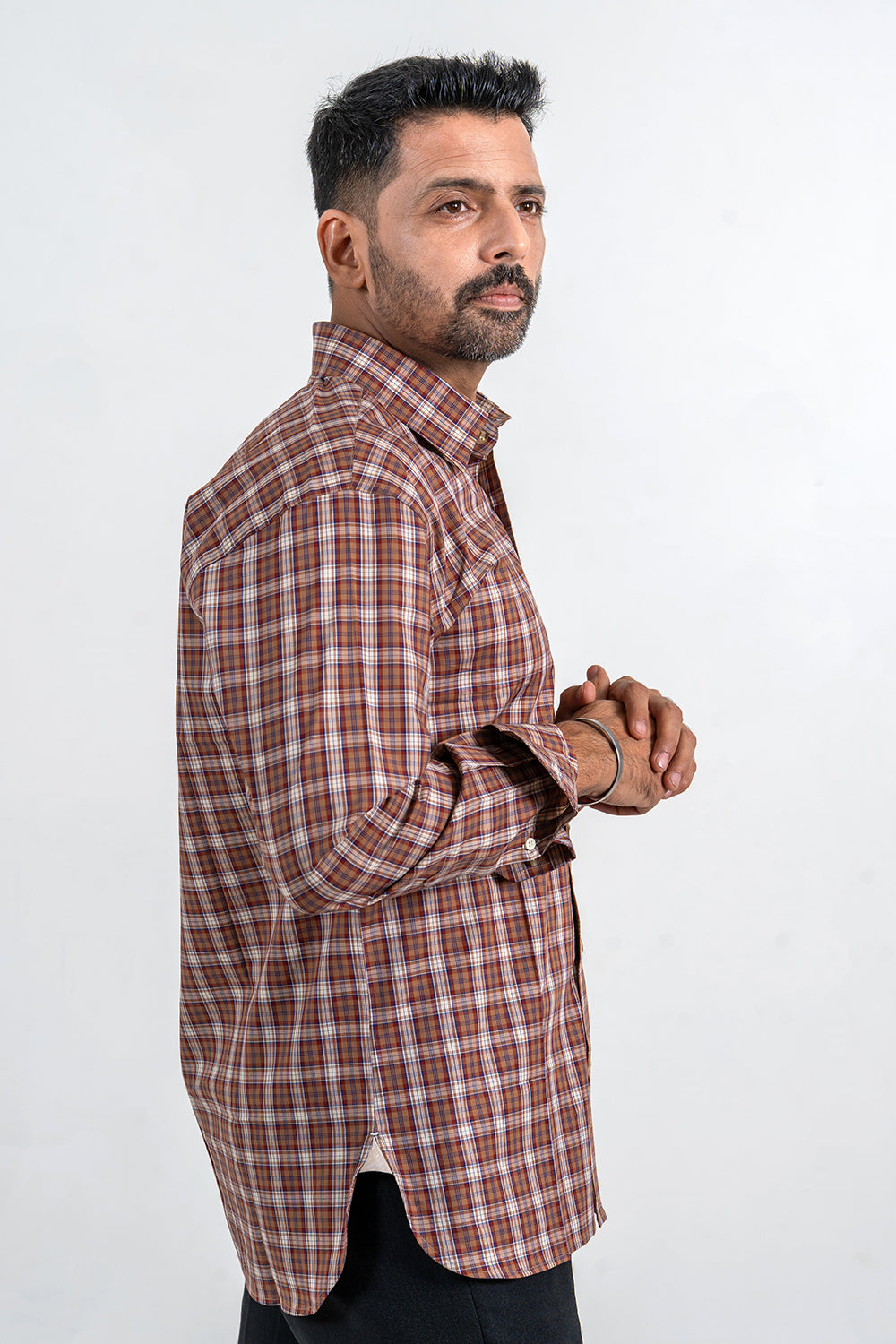 Check Pattern Cotton Full Sleeve Shirt