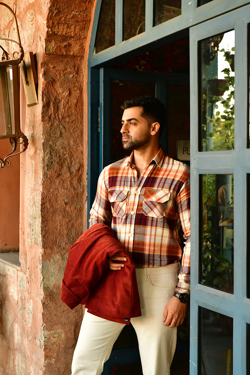 Twin Pocket Checks Shirt