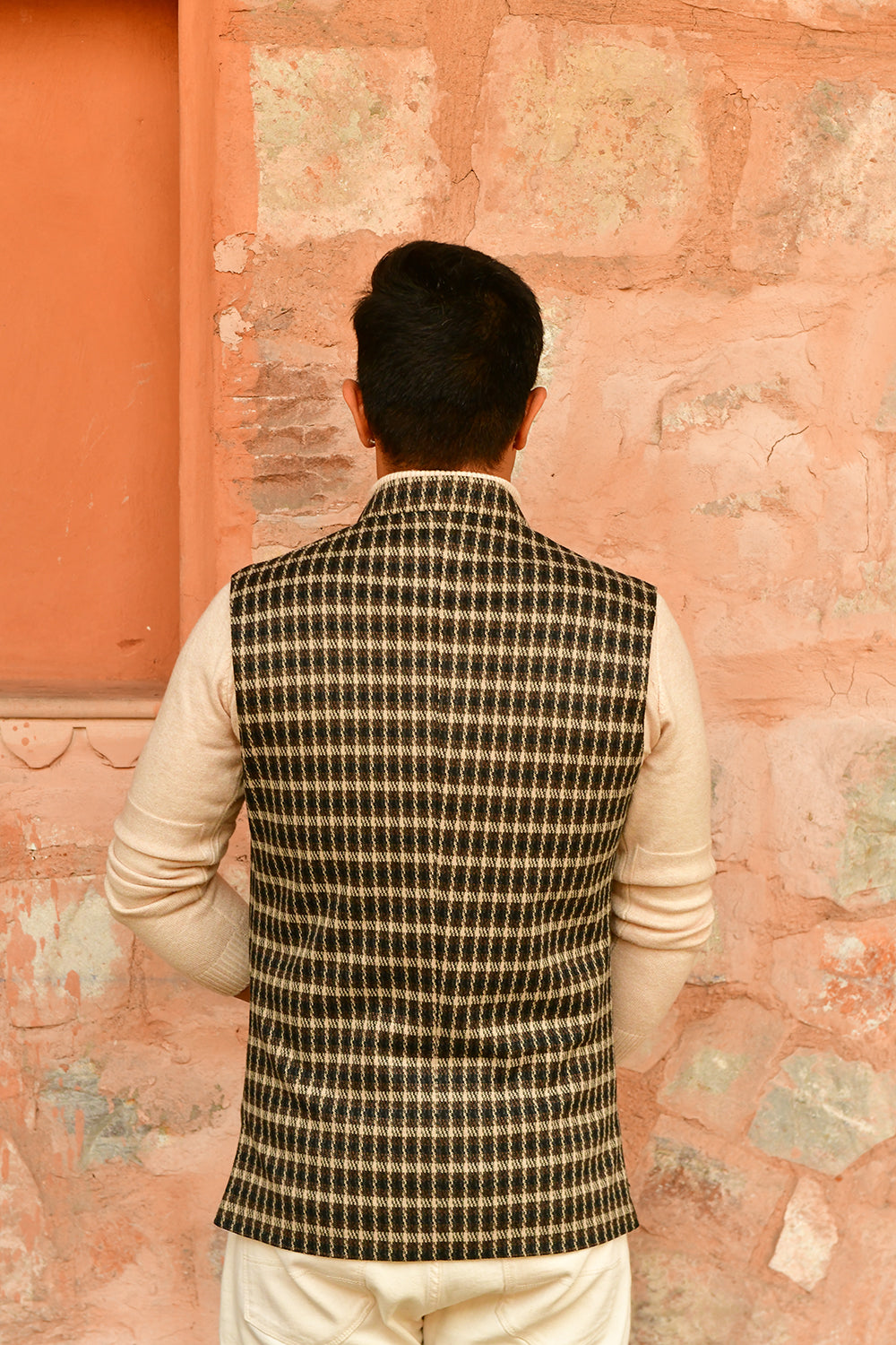 Checkered Nehru Jacket