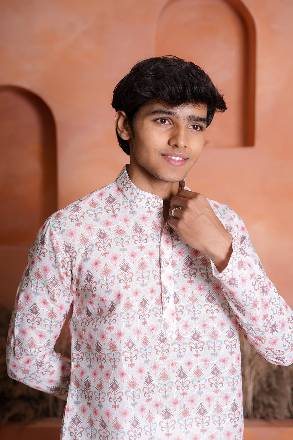 Delicate Ivory Printed Kurta