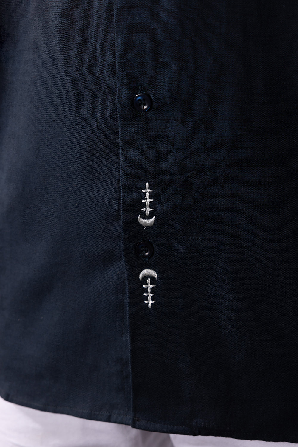 Celestial Craft: Hand Embroidered Shirt