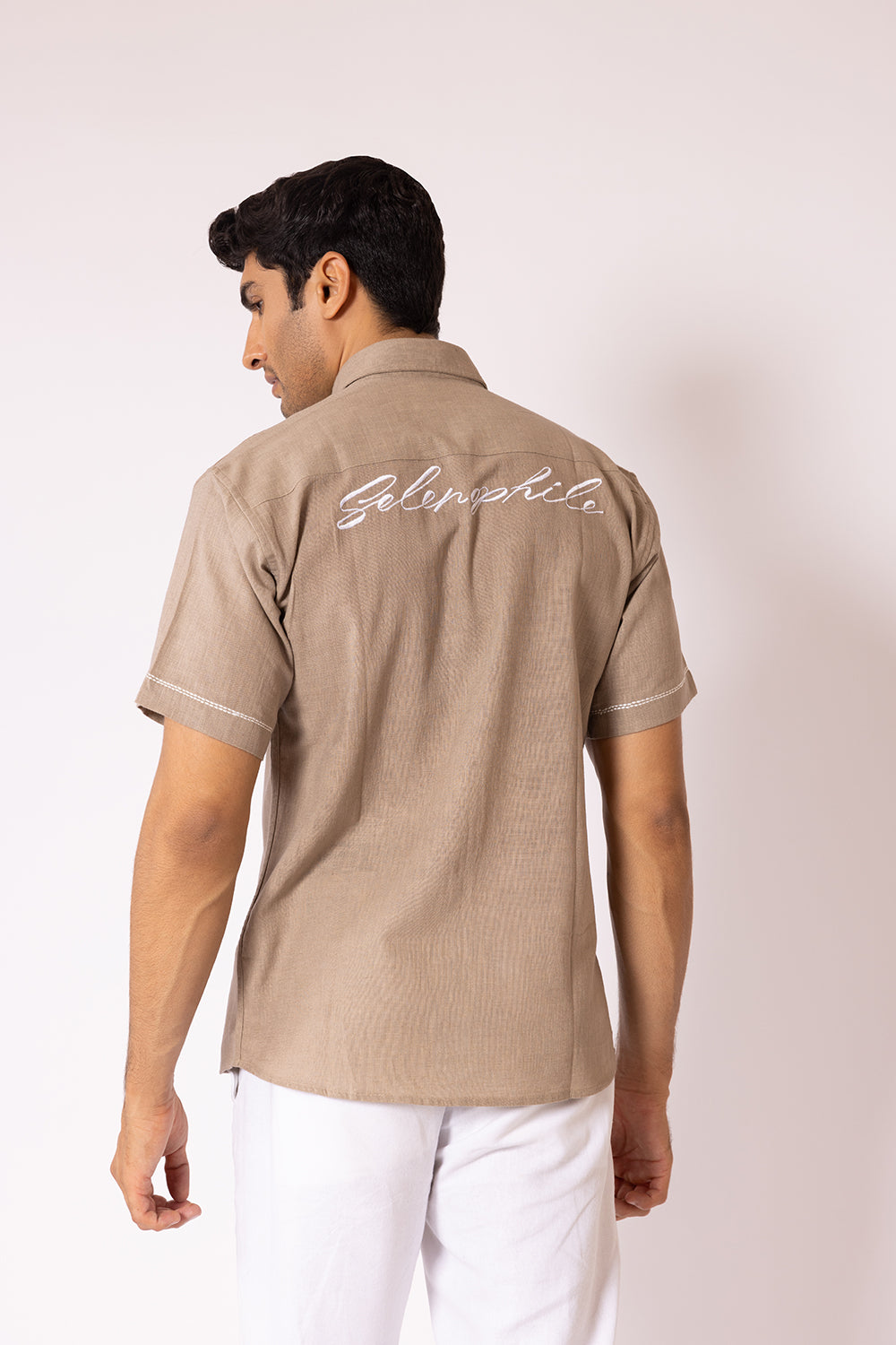 Handcrafted Selenophile Calligraphy Shirt
