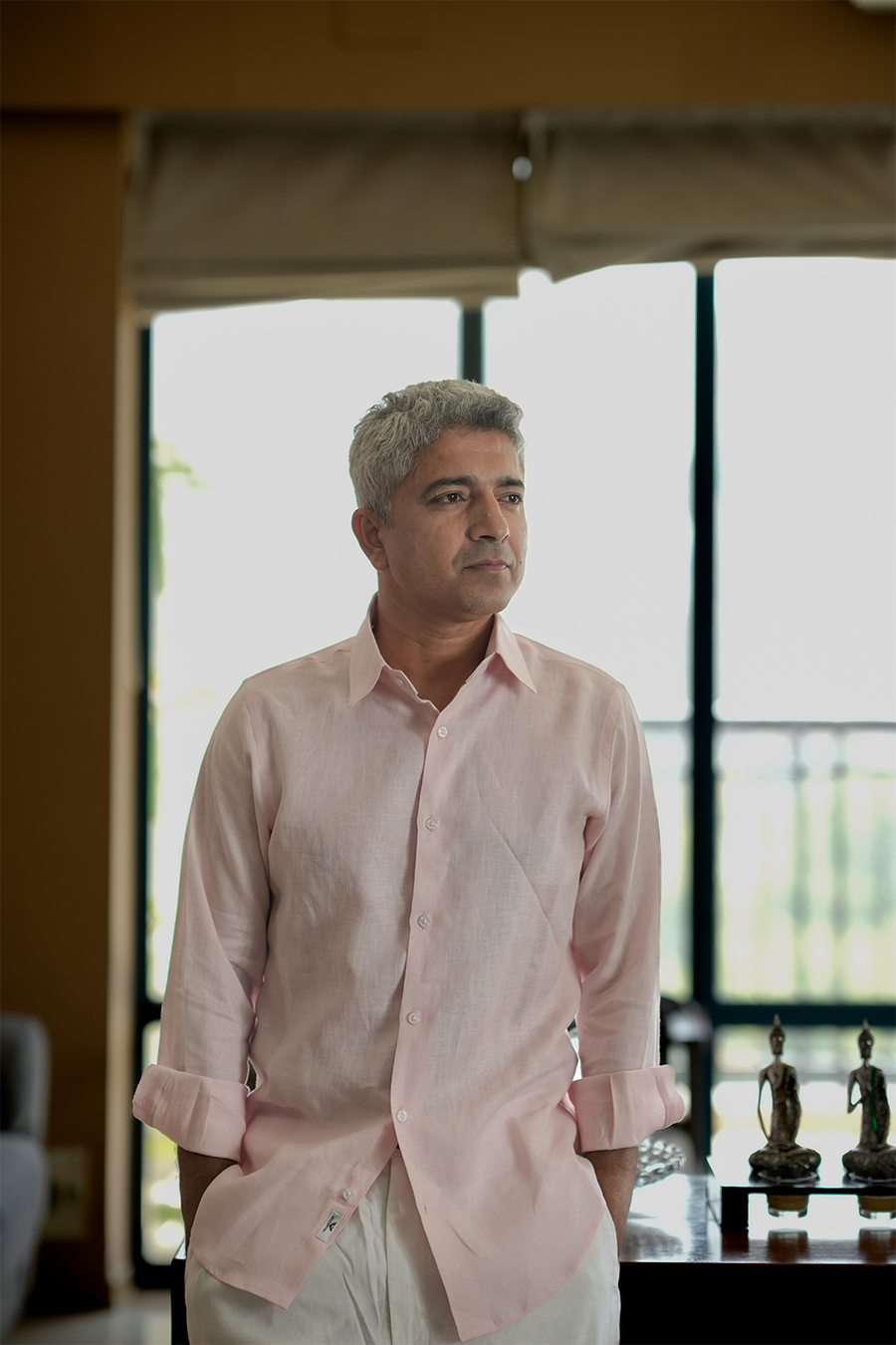 Powder Pink Linen Shirt