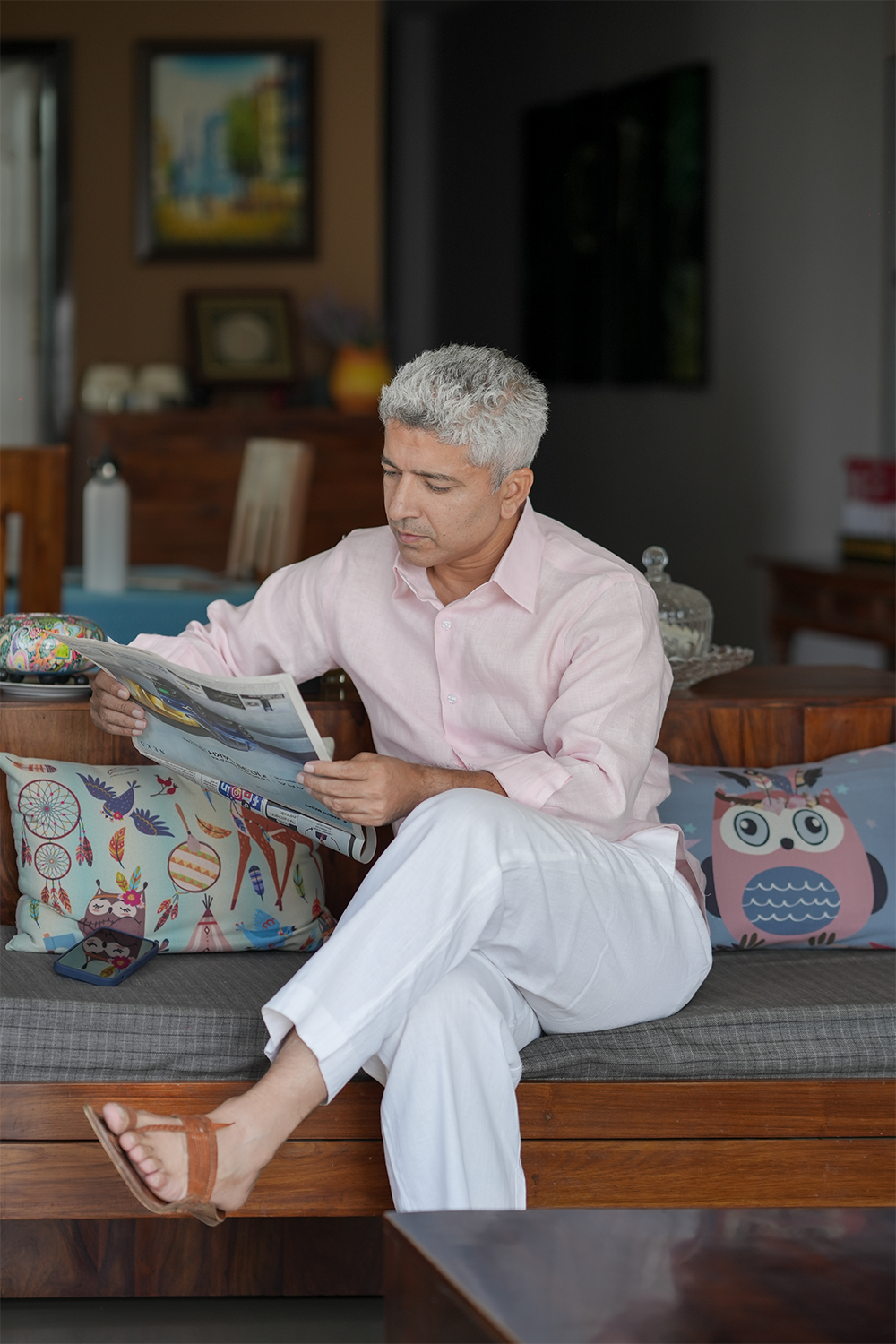 Powder Pink Linen Shirt