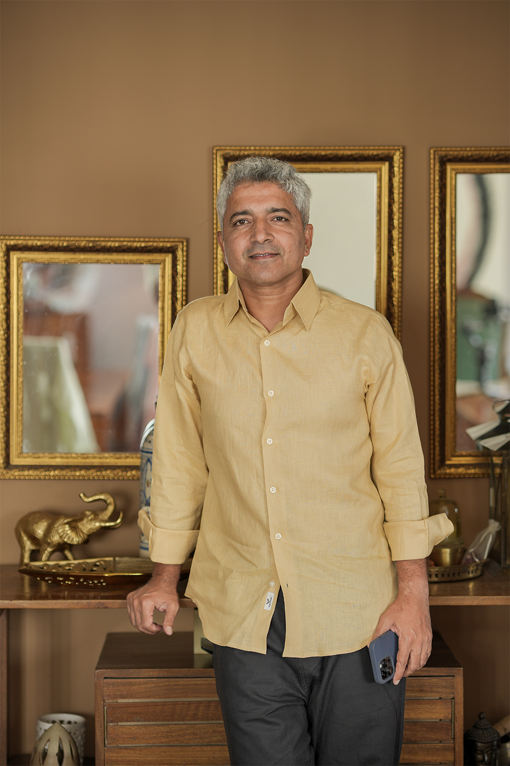 Muted Mustard Linen Shirt