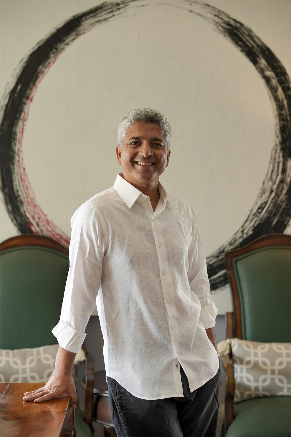 White Linen Full Sleeve Shirt