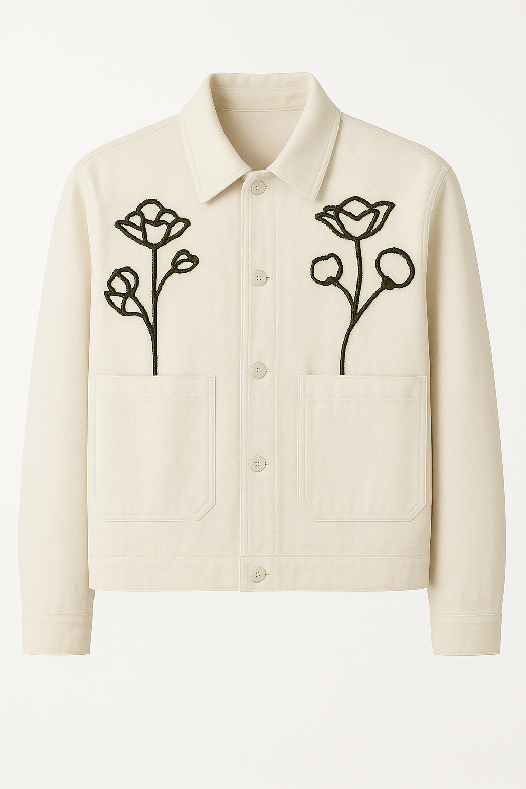 Embroidered Linen Jacket