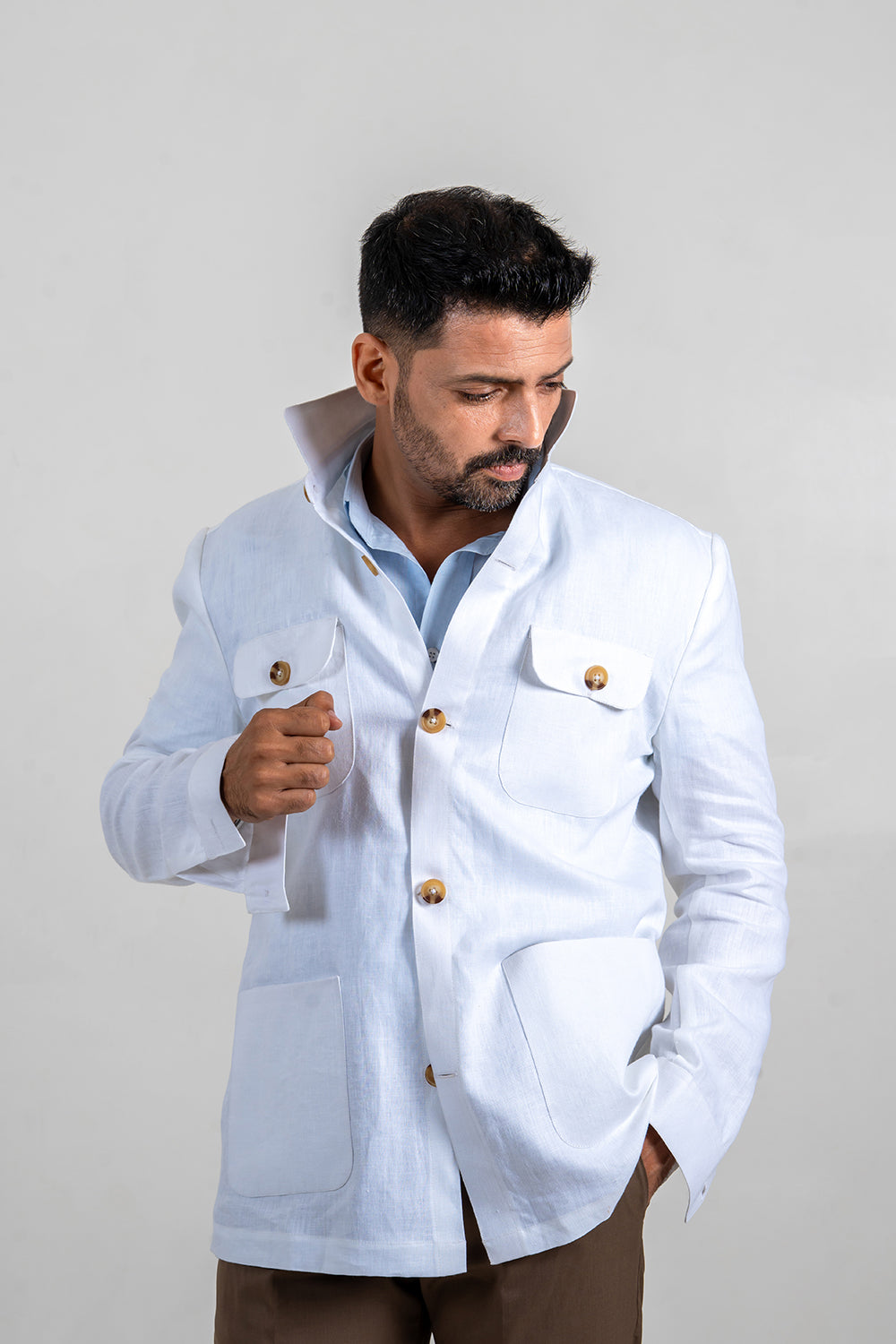 Four Pocket Linen Jacket