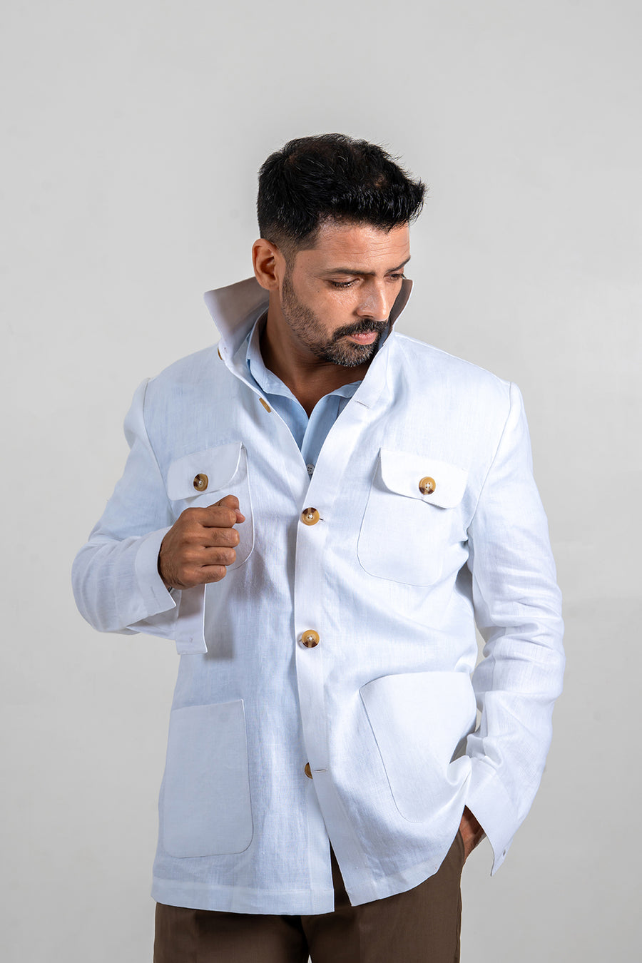 Four Pocket Linen Jacket