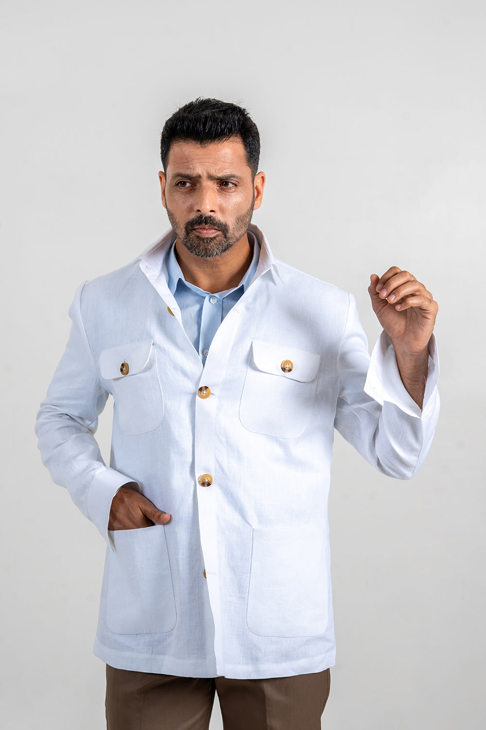 Four Pocket Linen Jacket