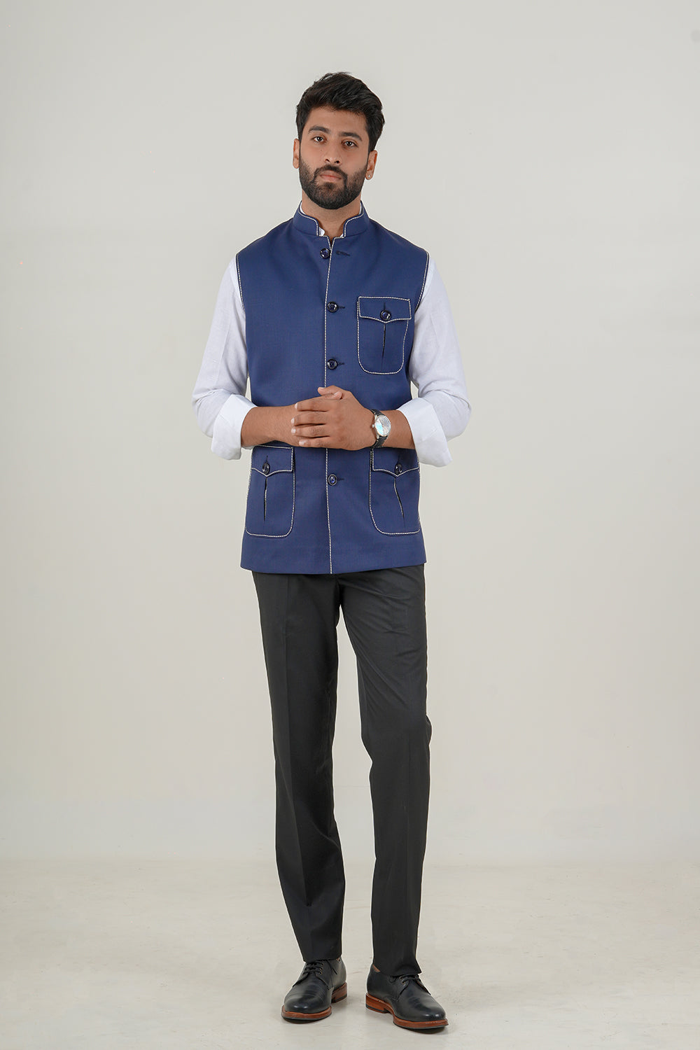 Royal Blue Nehru Jacket