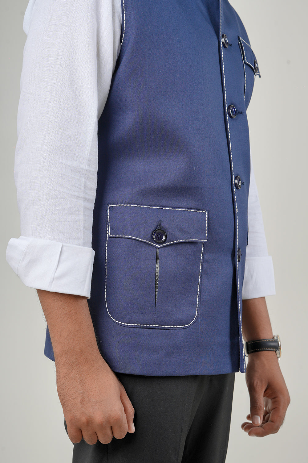 Royal Blue Nehru Jacket