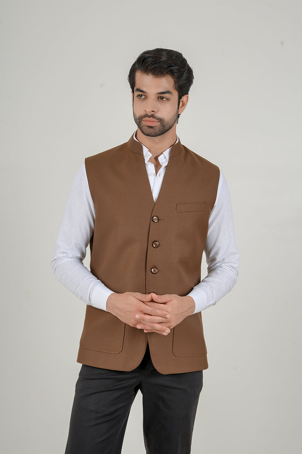 Classic Brown Nehru Jacket