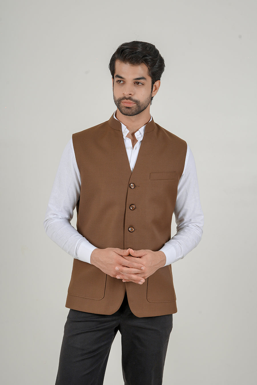 Classic Brown Nehru Jacket