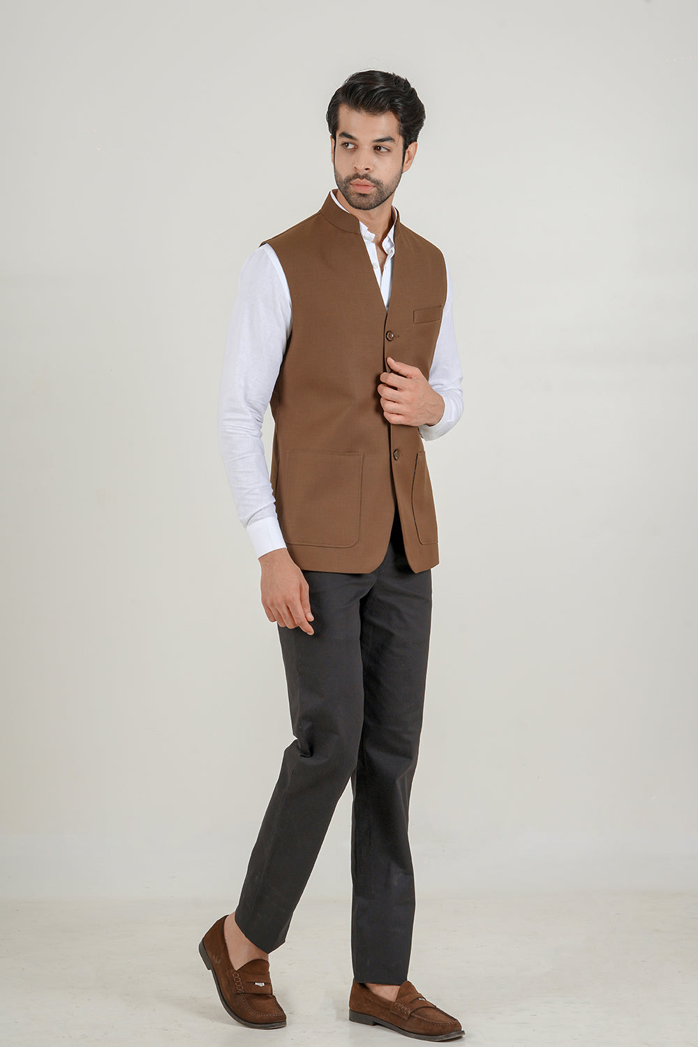 Classic Brown Nehru Jacket