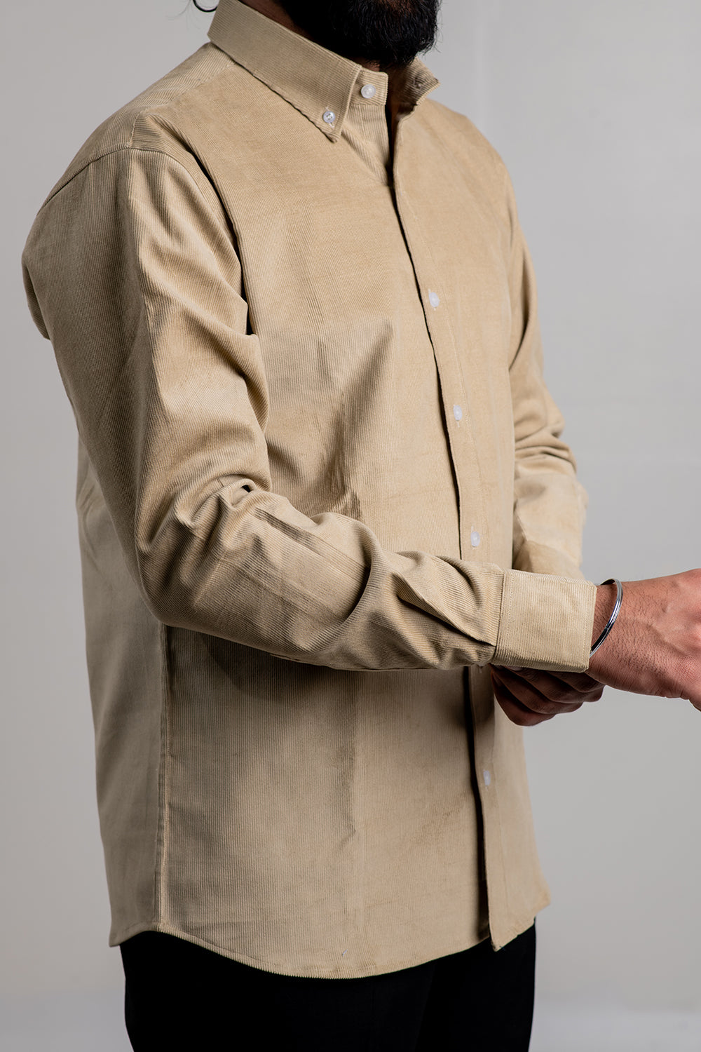 Beige Corduroy Shirt