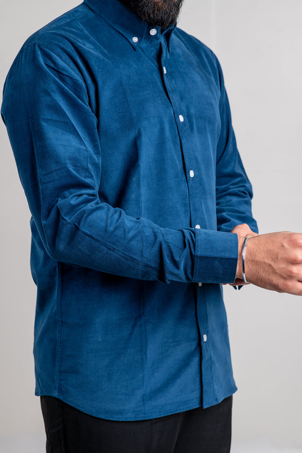 Blue Corduroy Shirt