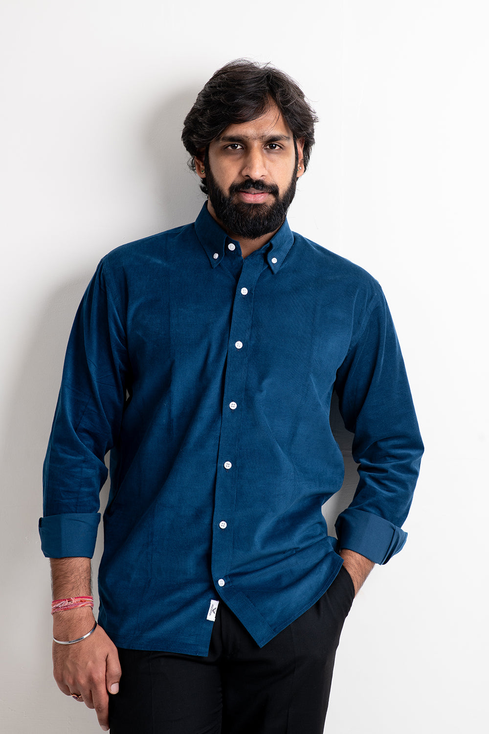 Blue Corduroy Shirt