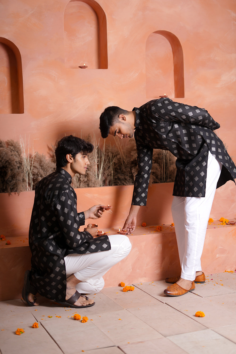 Geometric Patterned Kurta