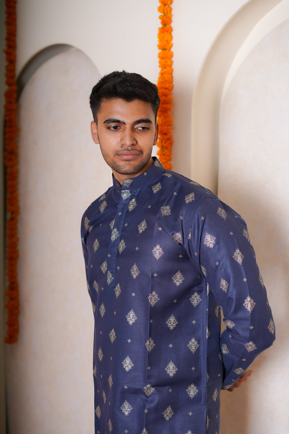 Geometric Patterned Kurta