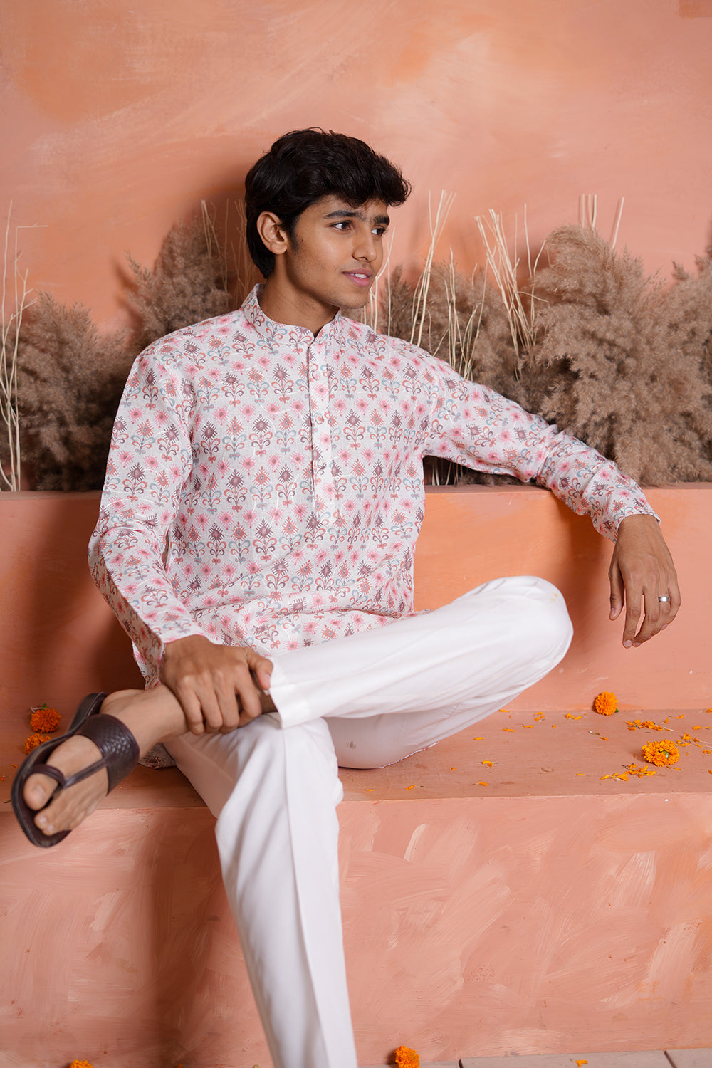 Delicate Ivory Printed Kurta