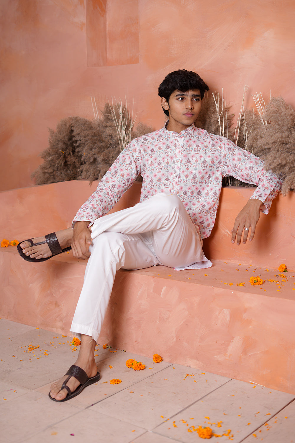 Delicate Ivory Printed Kurta