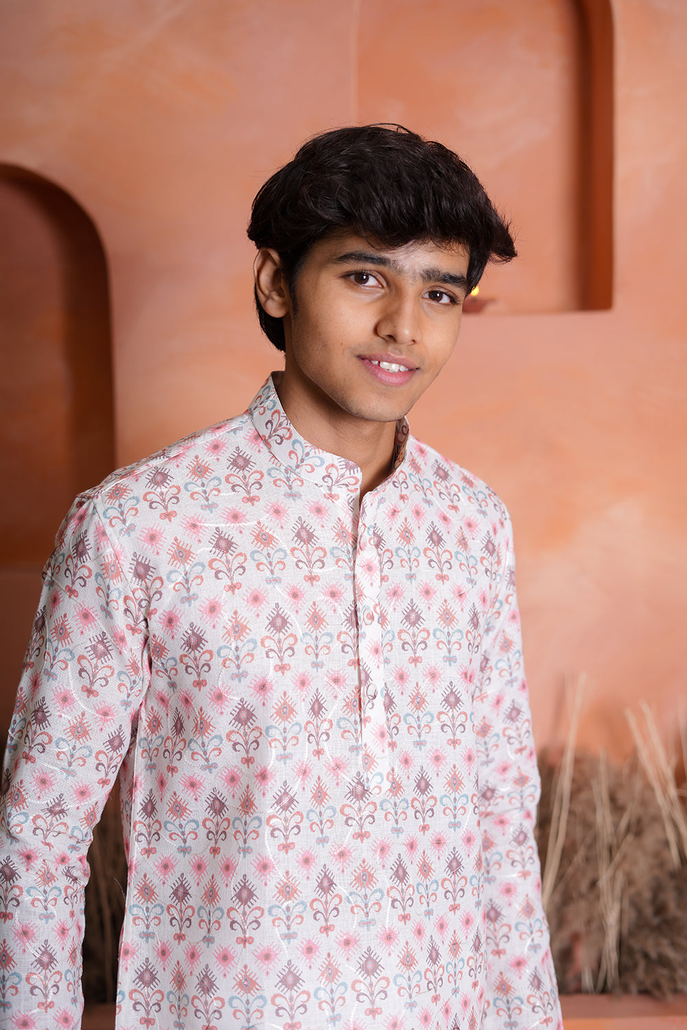 Delicate Ivory Printed Kurta